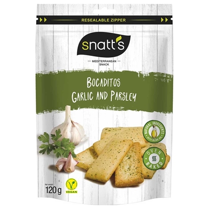 Picture of SNATTS SNACKS GARLIC & PARSLEY 120GR